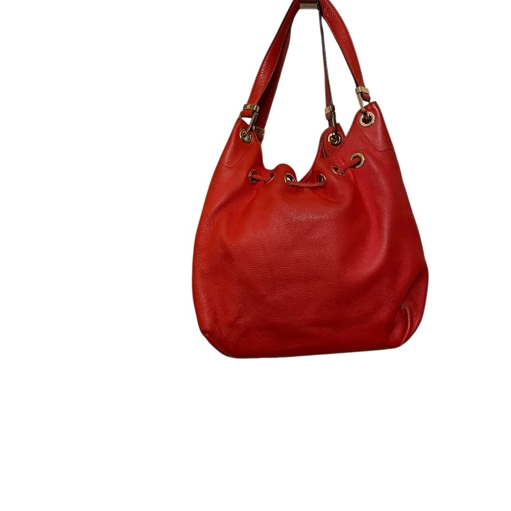 Michael kors Red Leather Tassel Hobo Bag with Gold Hardware bucket bag - Picture 5 of 12